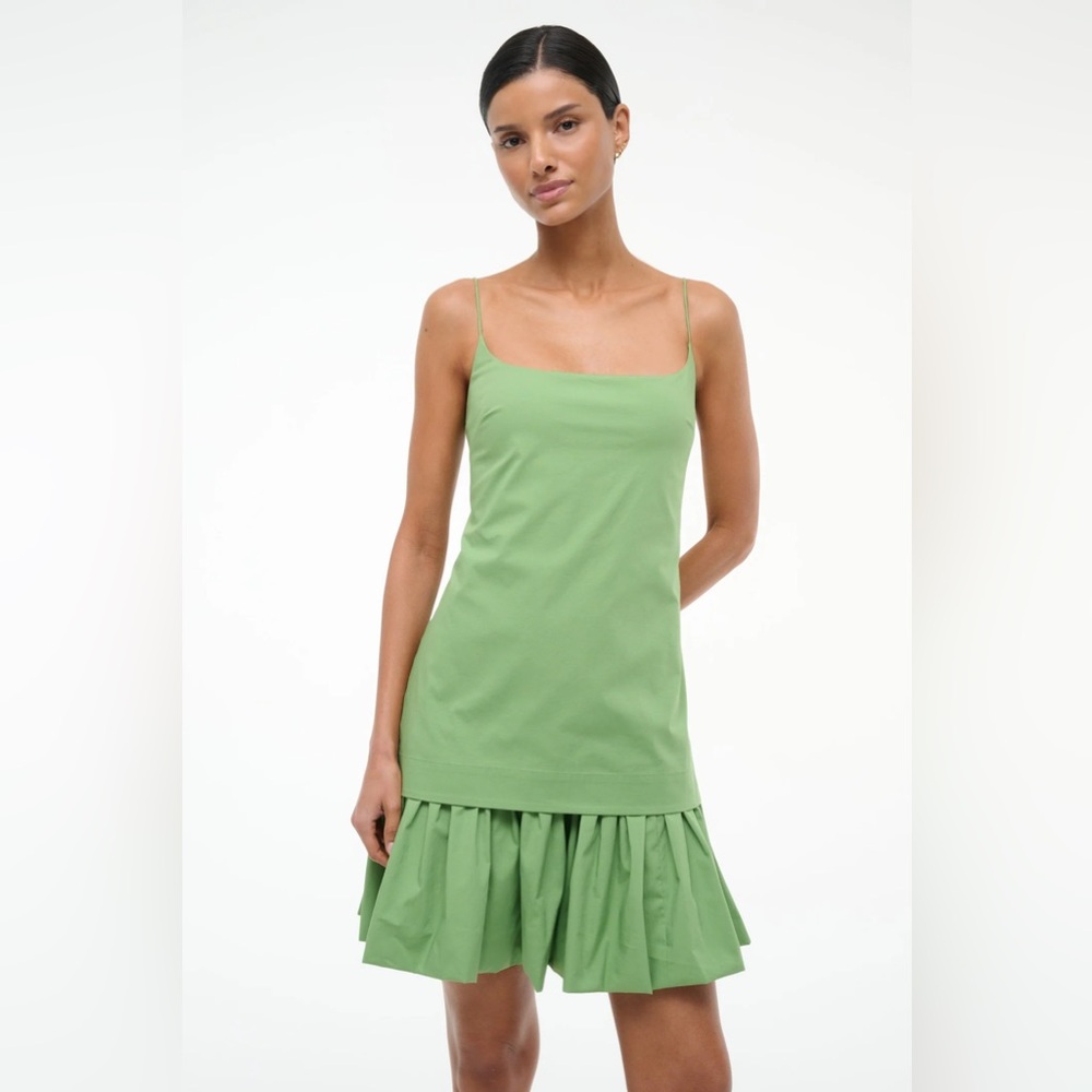Staud Ari Mini Dress in Leaf